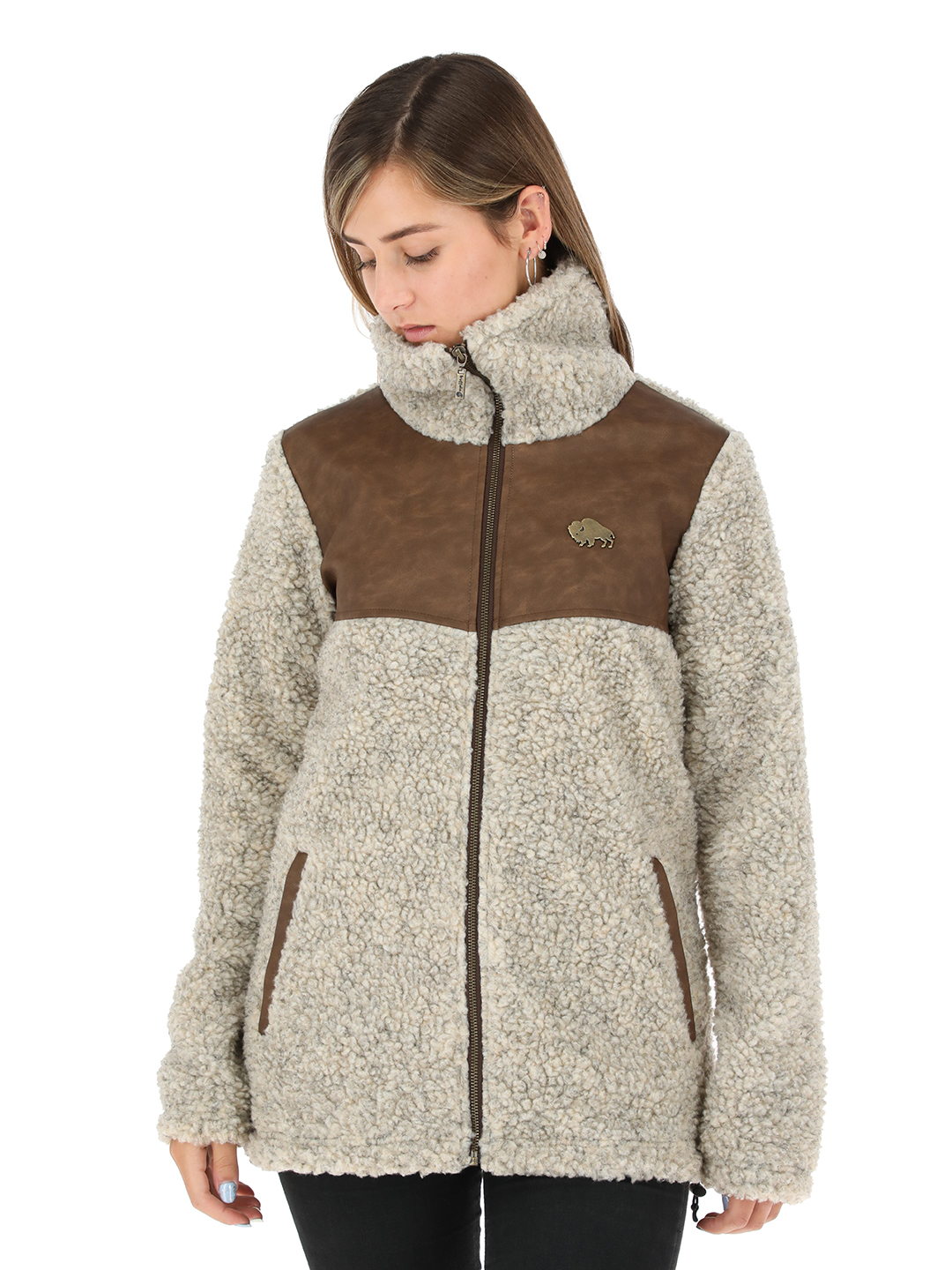 CHAQUETA TERRAIN I2 LANA JASPEADO MUJER - 1