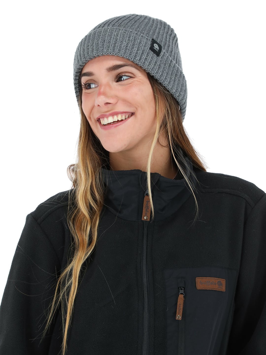 GORRO BUFFALO GRIS CALAFATE JASPEADO - 1