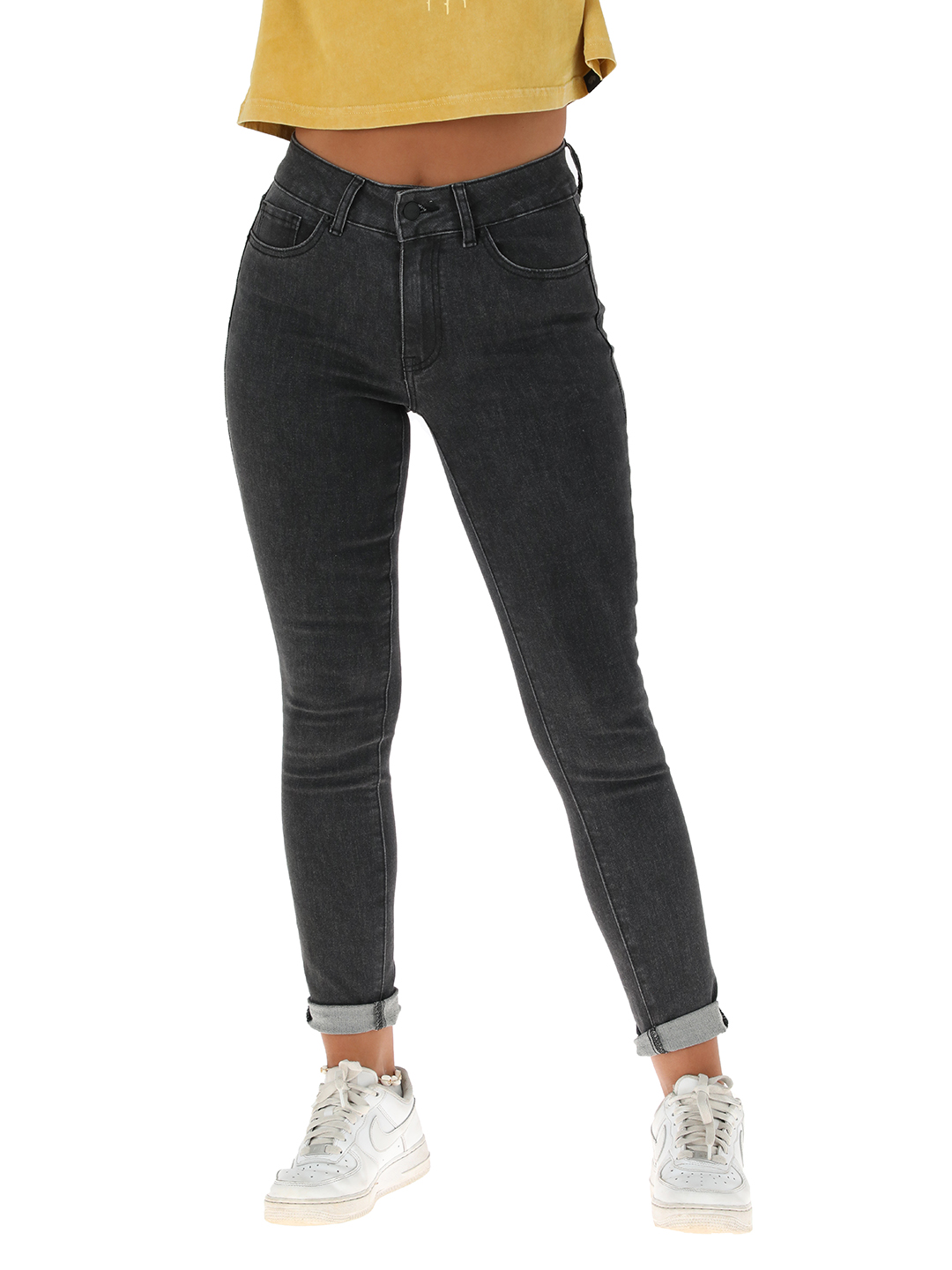 PANTALON JEANS MUJER BUFFALO NEGRO PALQUI - 1