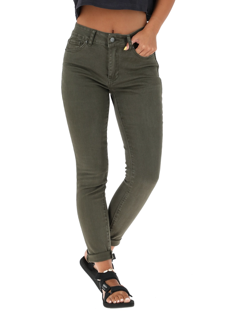 PANTALON JEANS MUJER BUFFALO VERDE PALQUI - 1