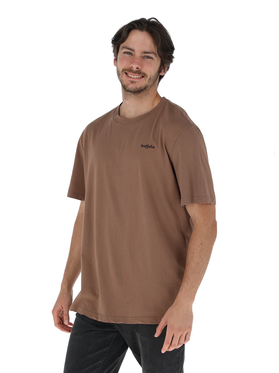 POLERA MANGA CORTA API CAFE HOMBRE - 1