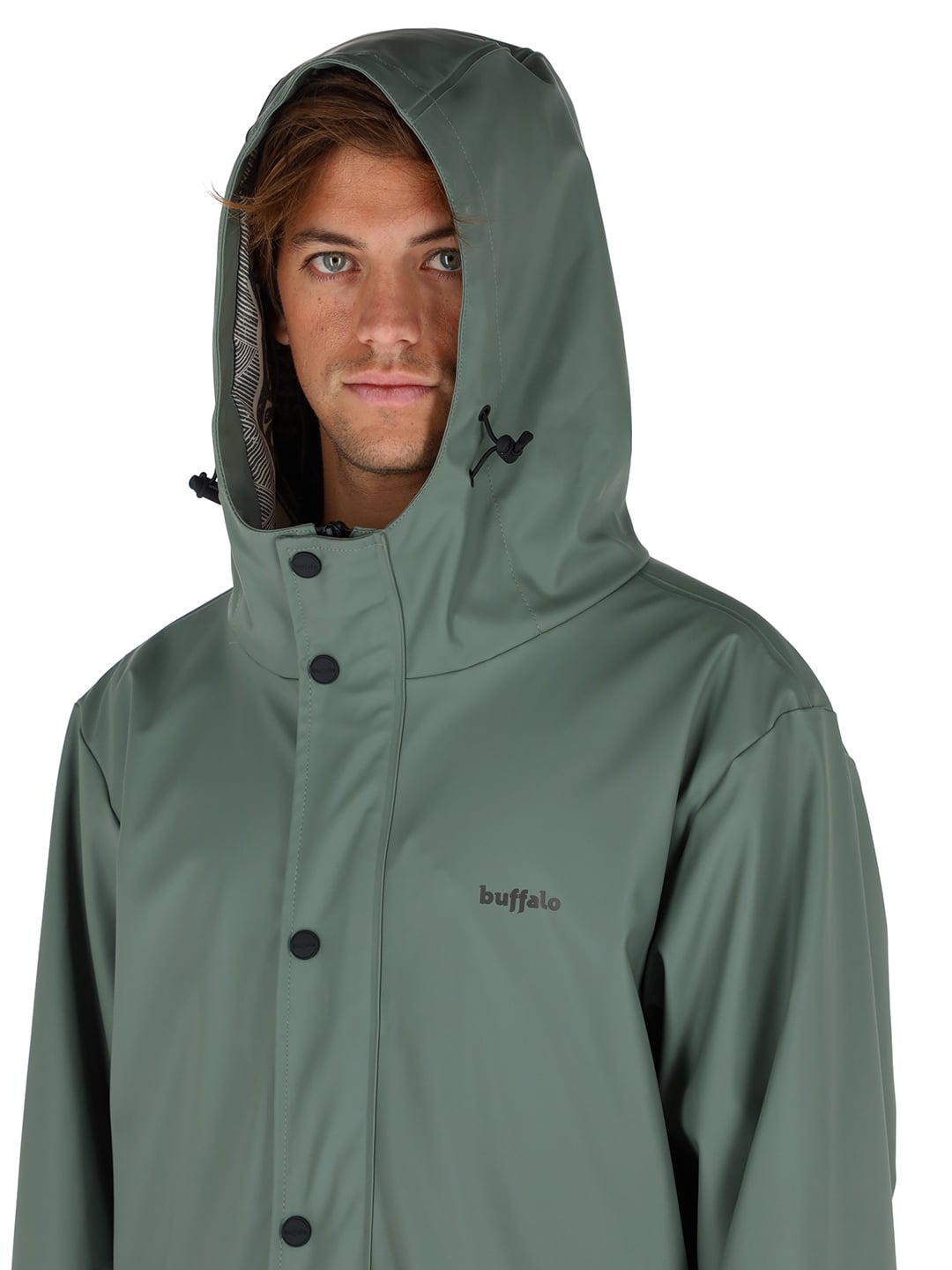 CHAQUETA IMPERMEABLE RAINCOAT VERDE HOMBRE - 3
