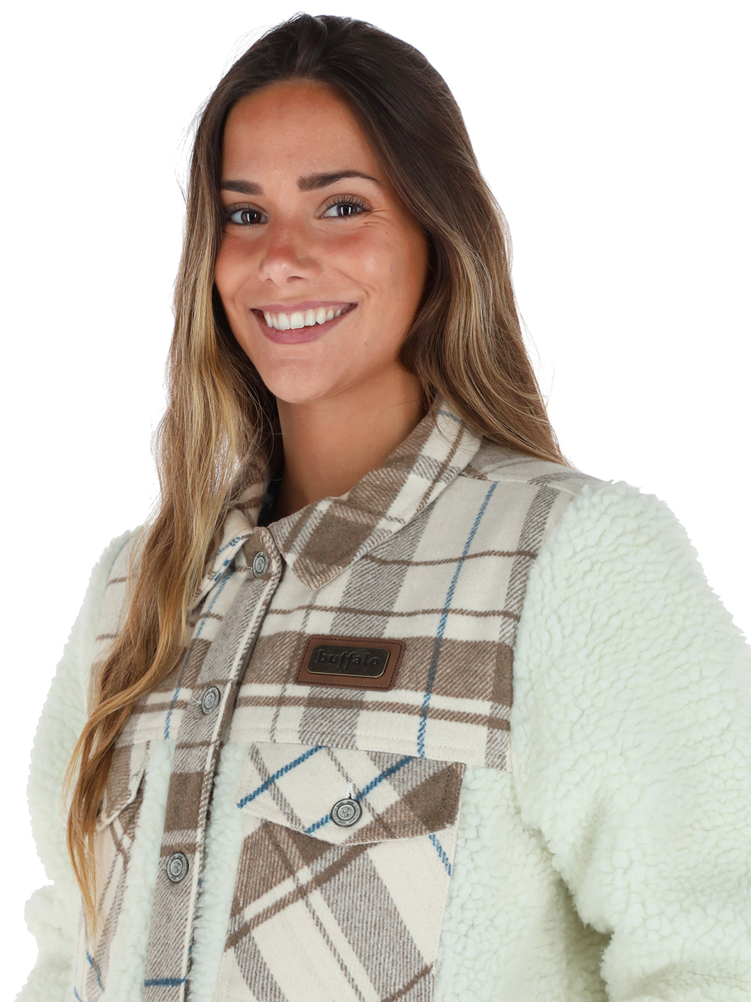 CHAQUETA GAMBOSA BEIGE MUJER - 3