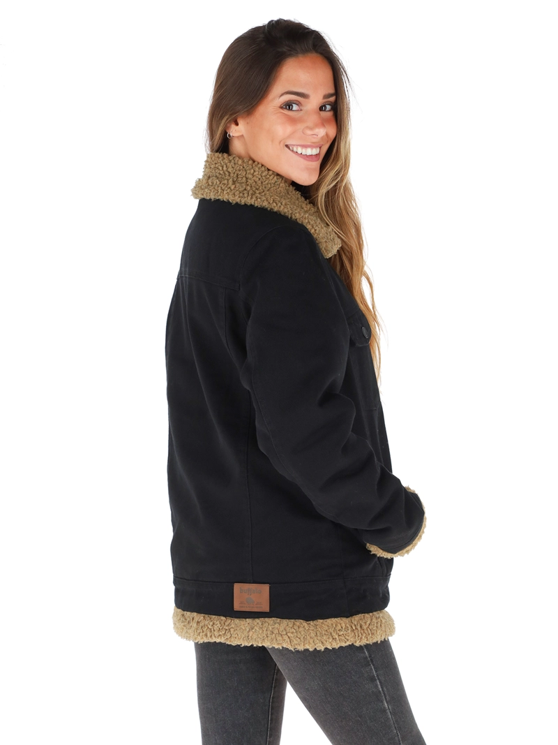 CHAQUETA JEANS REVERSIBLE TURPIS EN COLOR NEGRO MUJER - 2