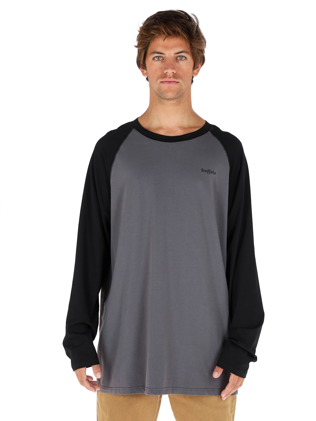 POLERA MANGA LARGA DUBIA GRIS HOMBRE - 1
