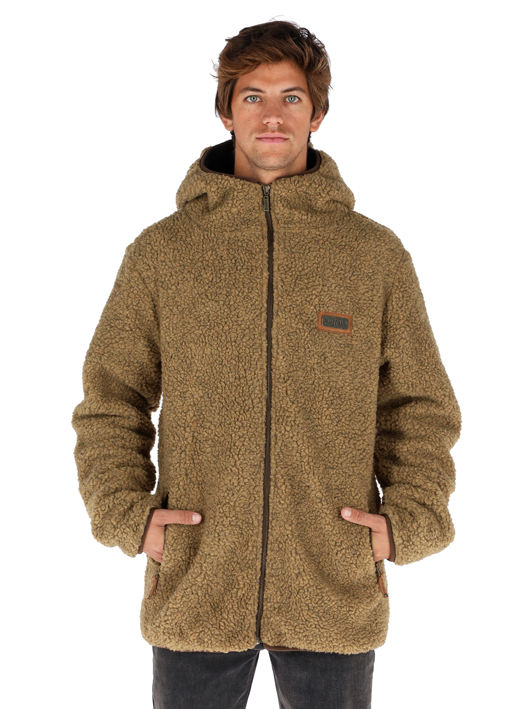 CHAQUETA CHIPORRO I2 MOSTAZA JASPEADO HOMBRE - 1