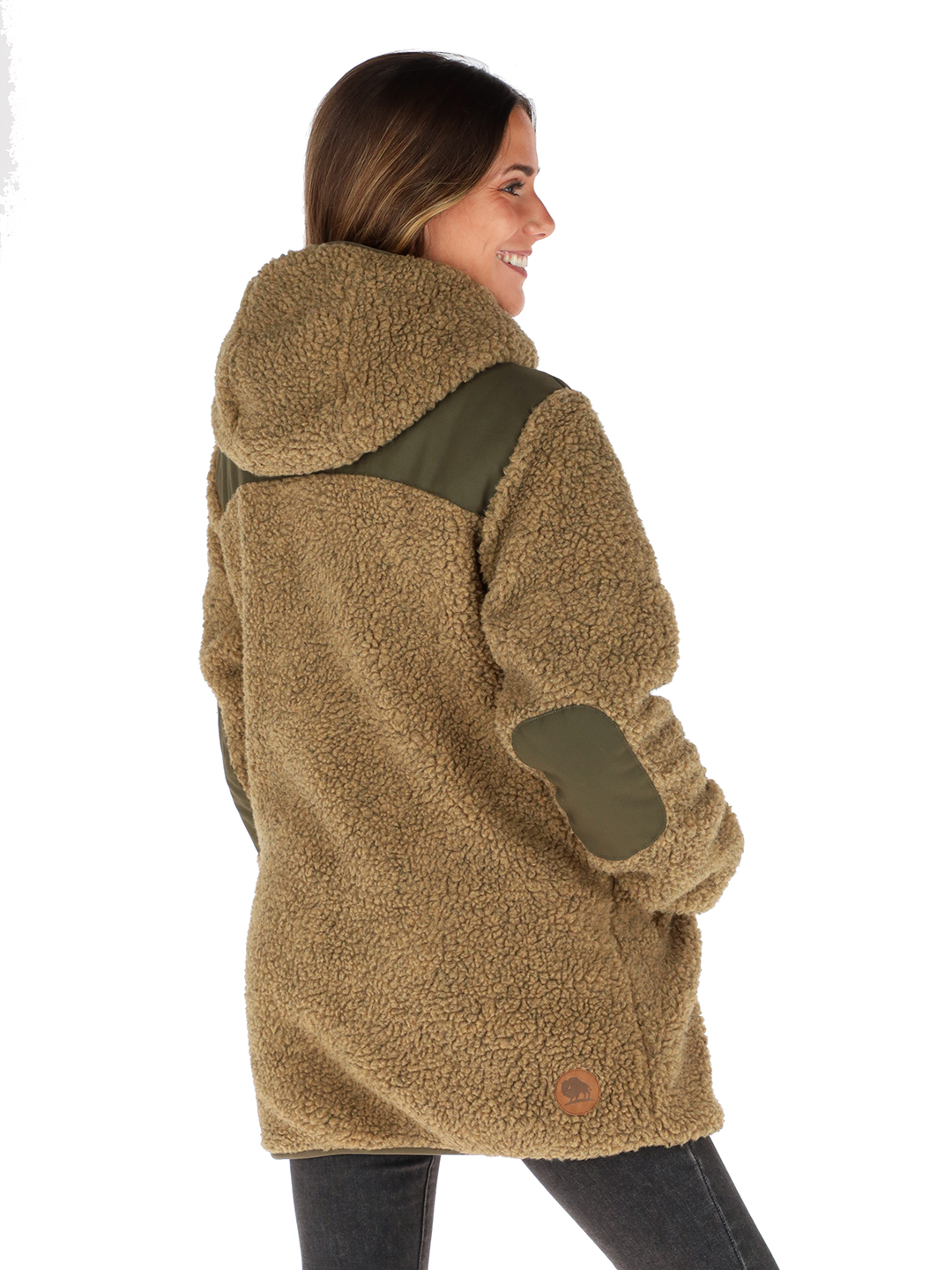 CHAQUETA CHIPODOS MOSTAZA JASPEADO - NEGRO MUJER - 2