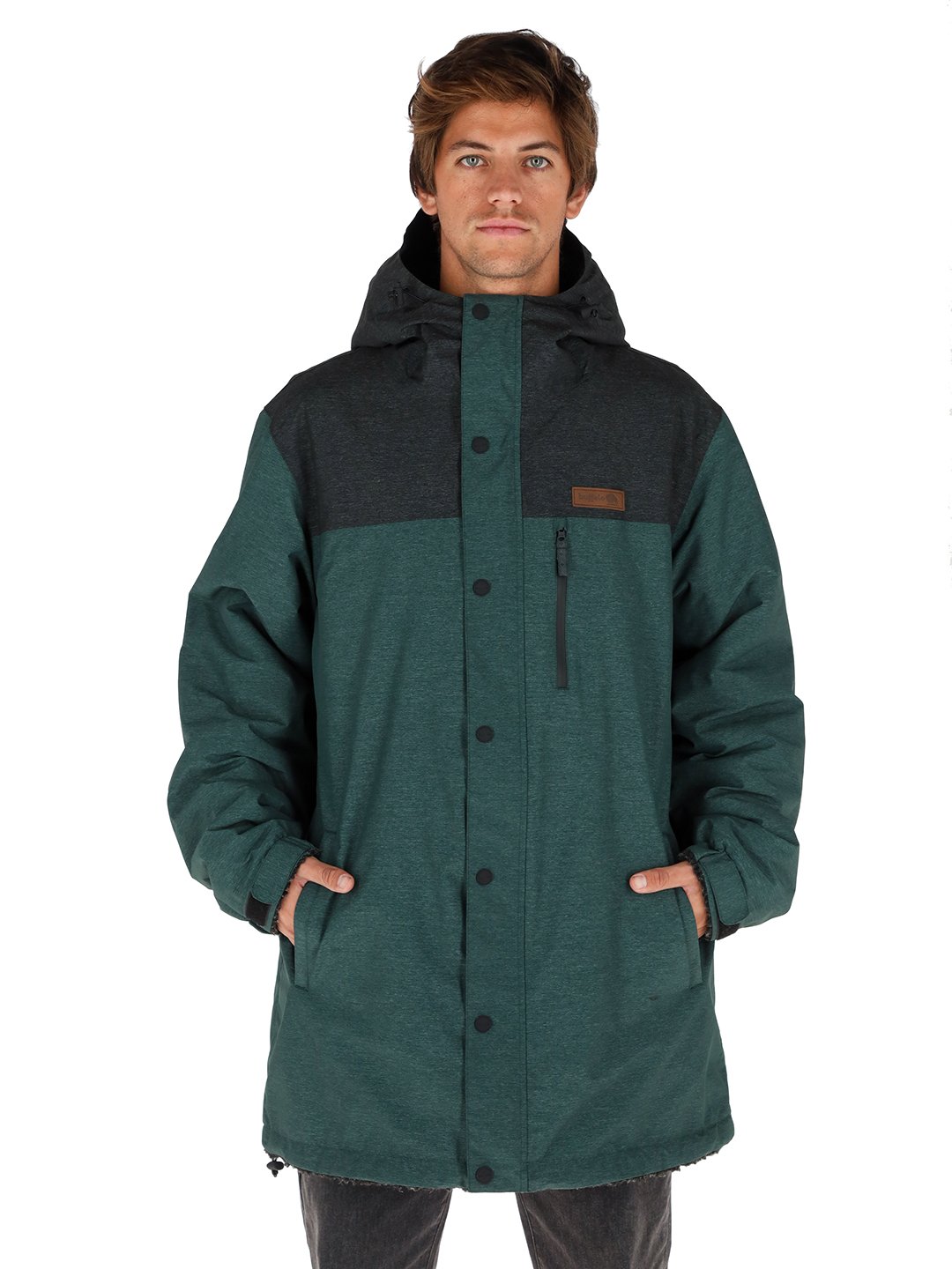 CHAQUETA CAMALEON I2 PETROLEO - NEGRO JASPEADO HOMBRE - 1