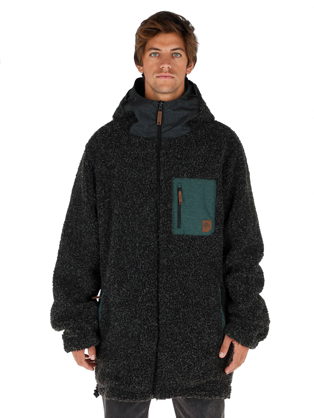 CHAQUETA CAMALEON I2 PETROLEO - NEGRO JASPEADO HOMBRE - 3