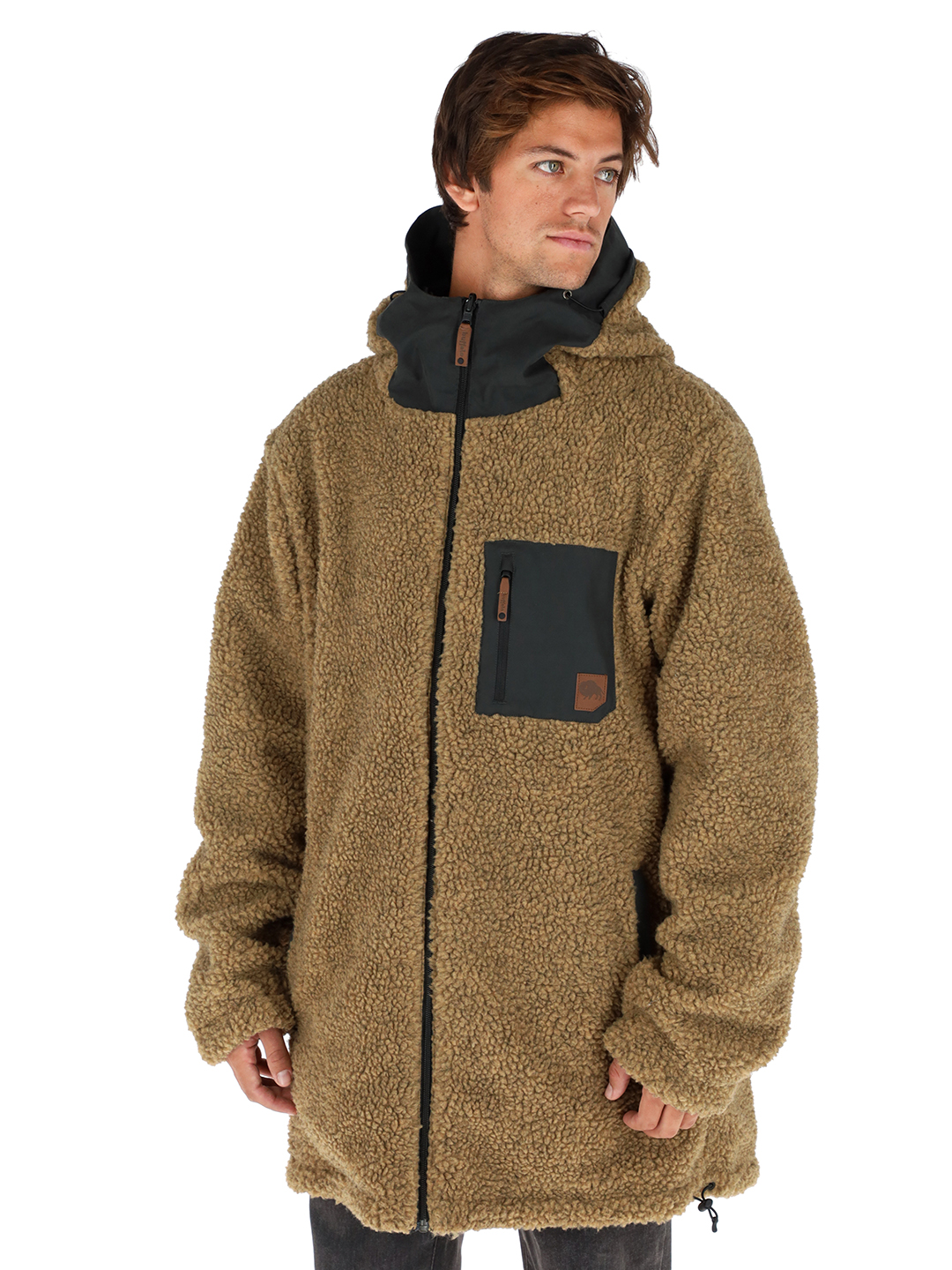 CHAQUETA CAMALEON I2 NEGRO - MOSTAZA JASPEADO HOMBRE - 3