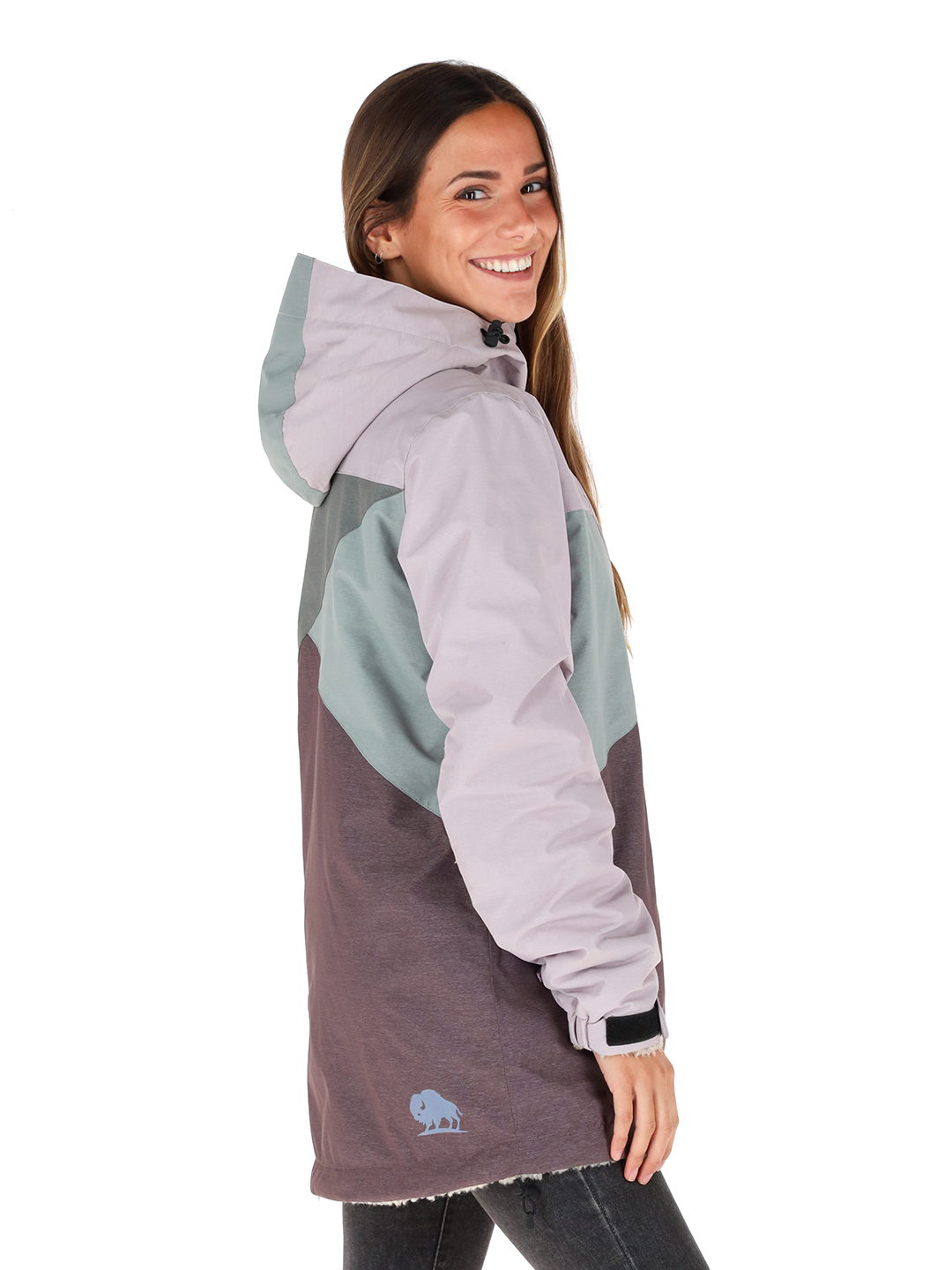 CHAQUETA CAMALEON I2 MORADO - LANA JASPEADO MUJER - 2