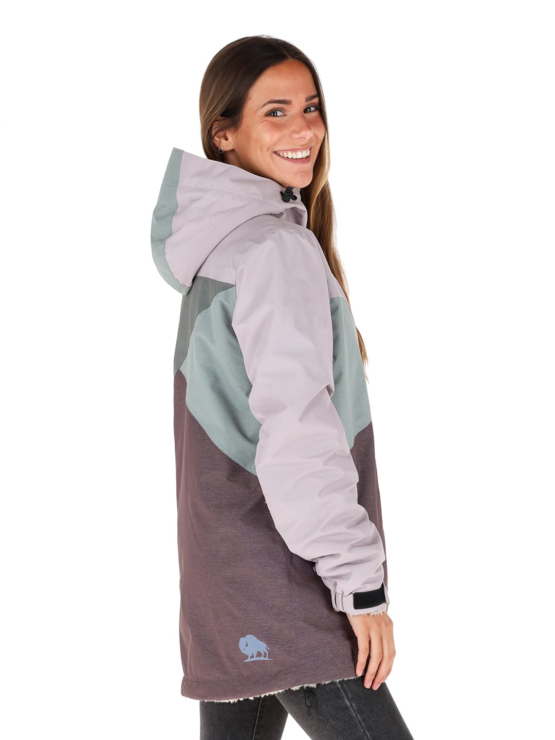 CHAQUETA CAMALEON I2 MORADO - LANA JASPEADO MUJER - 2