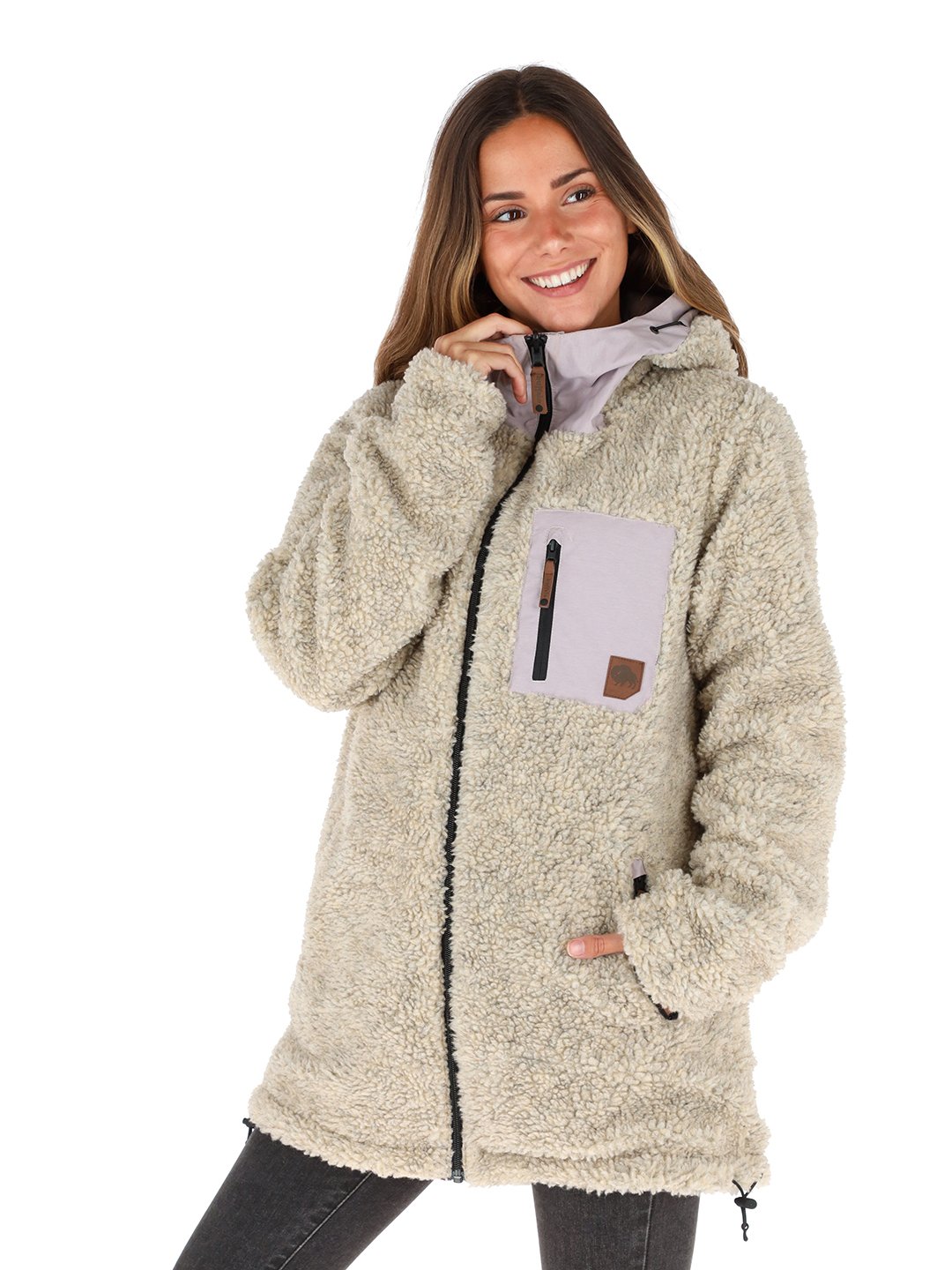 CHAQUETA CAMALEON I2 MORADO - LANA JASPEADO MUJER - 3