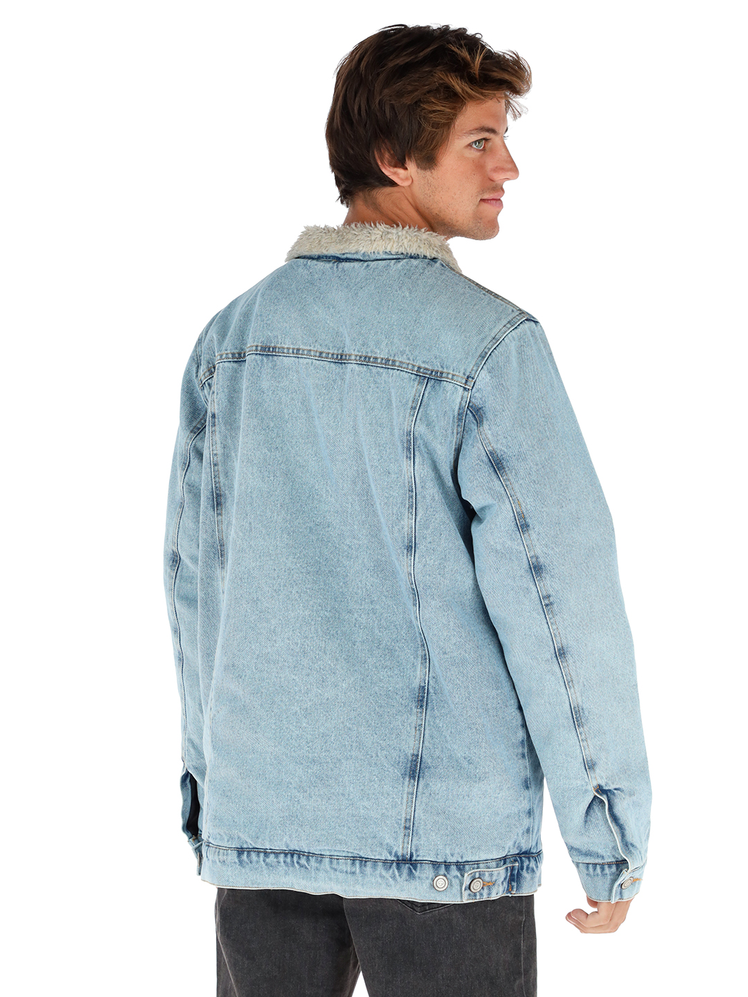 CHAQUETA FORESTA I3 CELESTE - LANA JASPEADO HOMBRE - 2