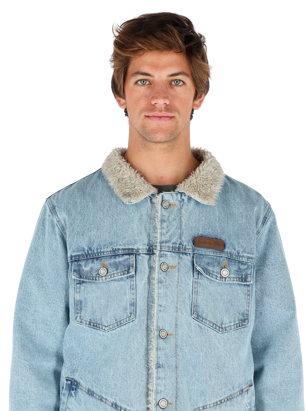 CHAQUETA FORESTA I3 CELESTE - LANA JASPEADO HOMBRE - 3