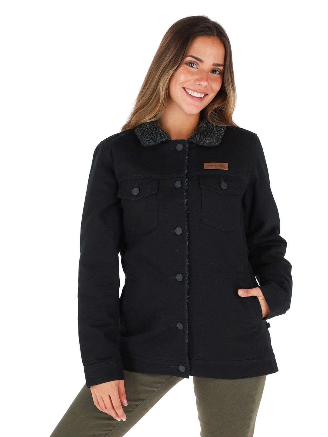 CHAQUETA FORESTA I3 NEGRO - NEGRO JASPEADO MUJER - 1