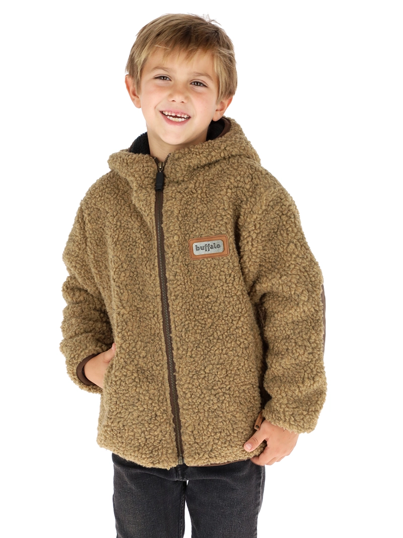 CHAQUETA BUFFALO CHIPORRO I2 MOSTAZA JASPEADO NIÑOS - 3