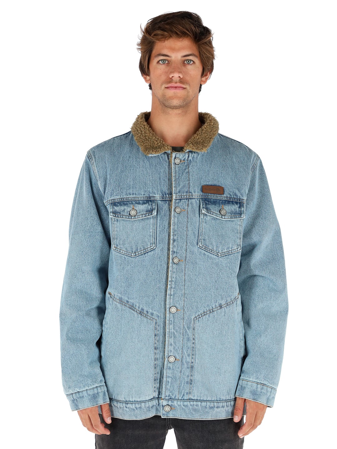 CHAQUETA FORESTA I3 CELESTE - MOSTAZA JASPEADO HOMBRE - 1