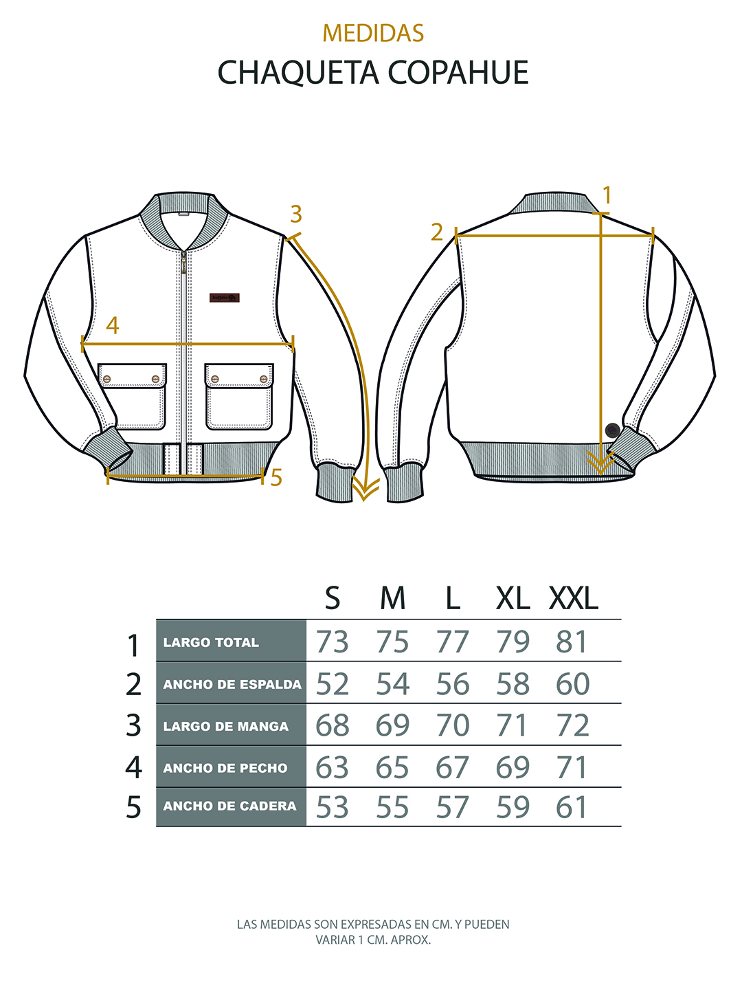 CHAQUETA COPAHUE CAFE HOMBRE - 5