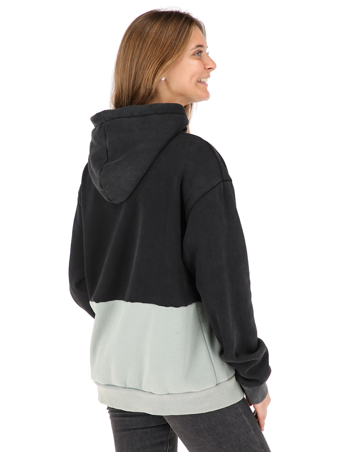 POLERON FUSCA NEGRO MUJER - 3