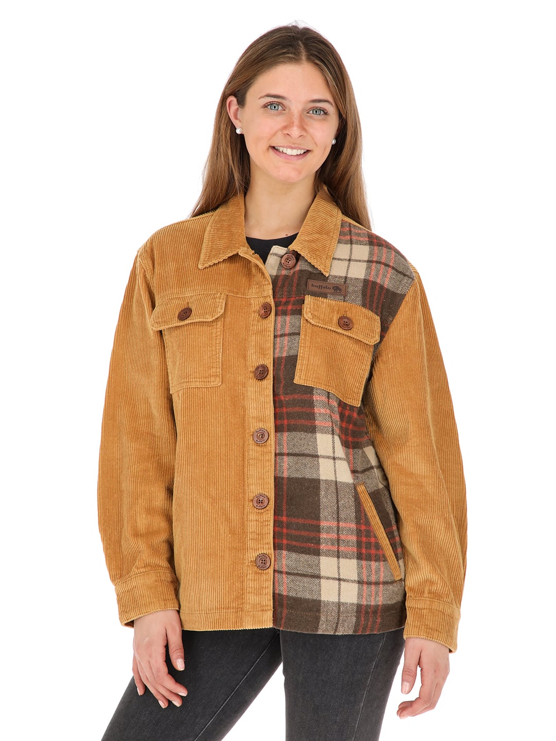 CHAQUETA MOCHO MOSTAZA MUJER - 1