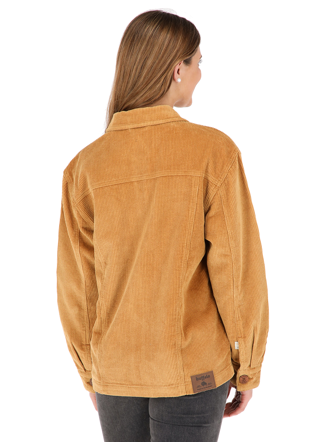 CHAQUETA MOCHO MOSTAZA MUJER - 3