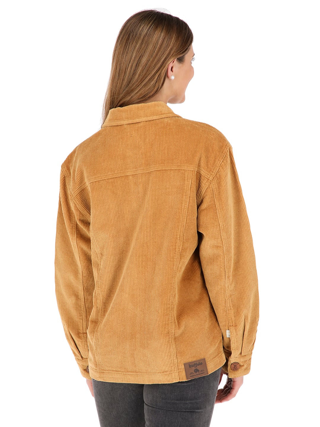 CHAQUETA MOCHO MOSTAZA MUJER - 3