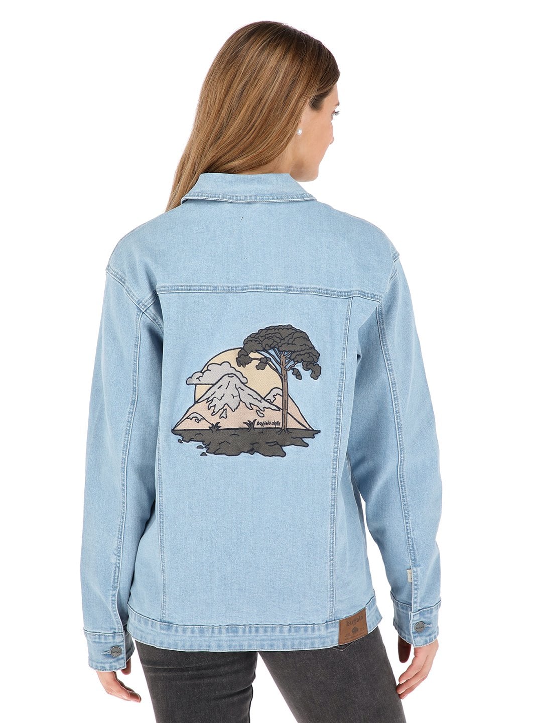 CHAQUETA PLOMO CELESTE MUJER - 3