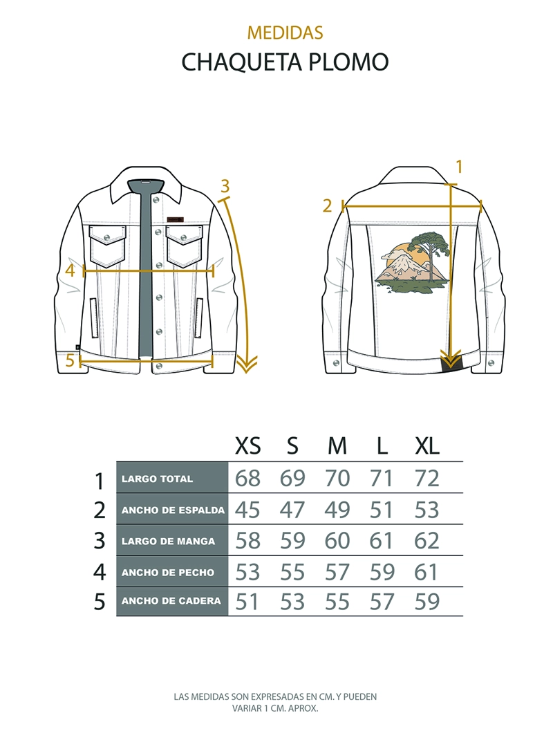 CHAQUETA PLOMO CELESTE MUJER - 5