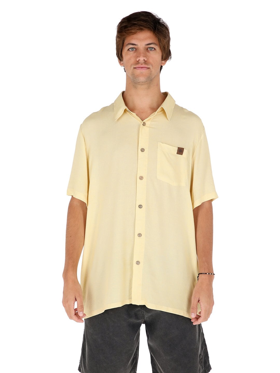 GUAYABERA PETEROA AMARILLO PRINT HOMBRE - 1