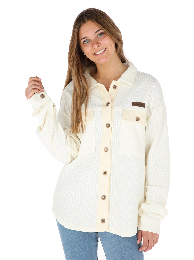 CAMISA CAÑI BEIGE MUJER - 1