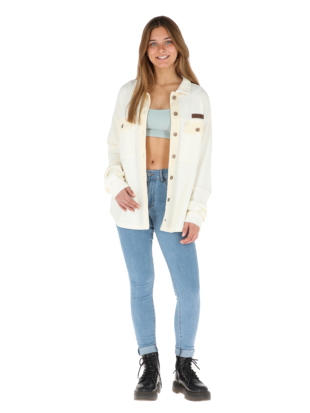 CAMISA CAÑI BEIGE MUJER - 2