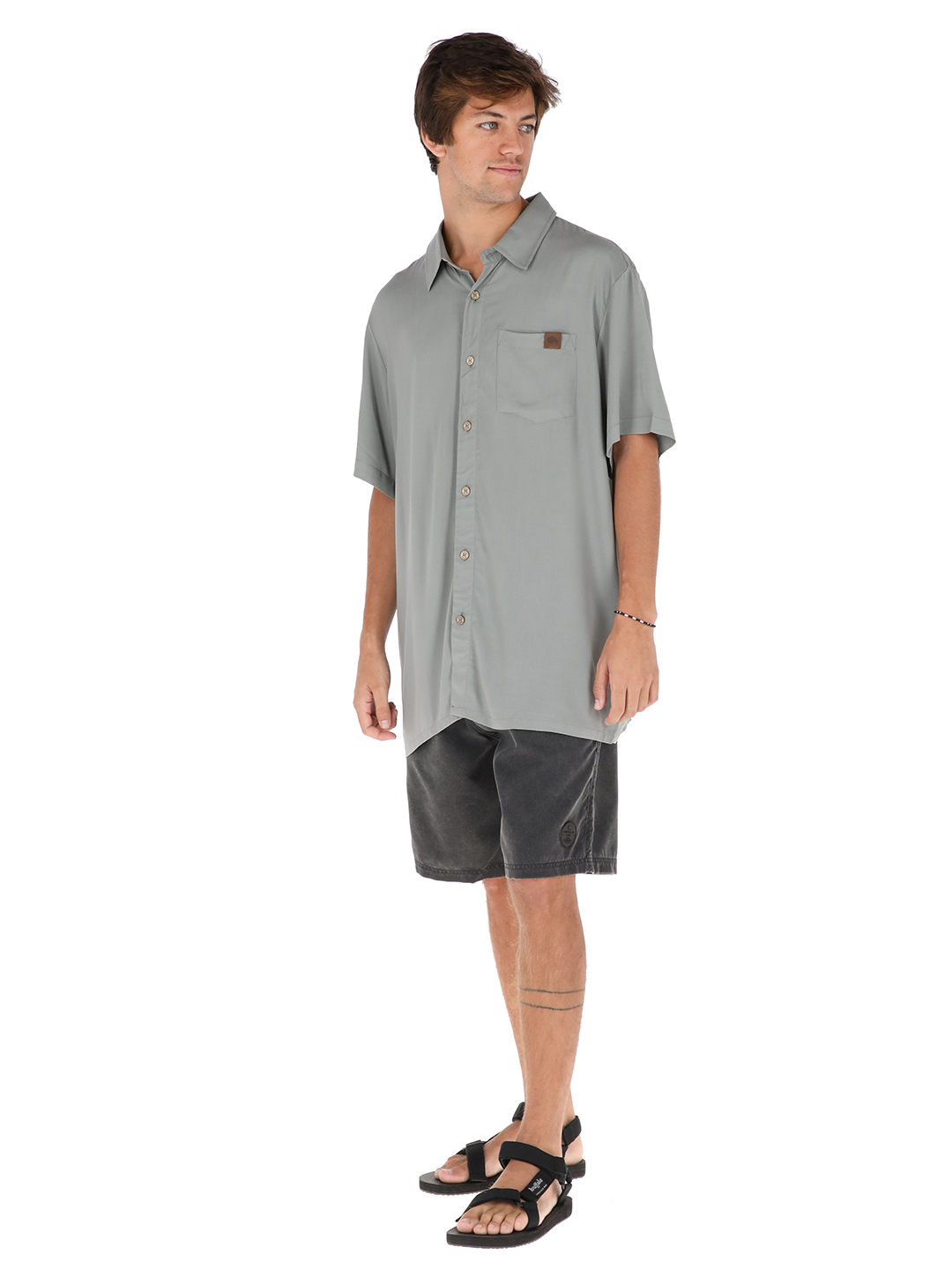 GUAYABERA PETEROA GRIS CLARO HOMBRE - 2