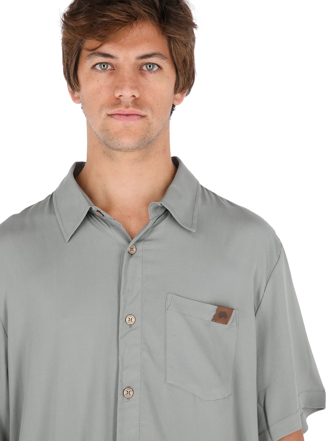 GUAYABERA PETEROA GRIS CLARO HOMBRE - 4