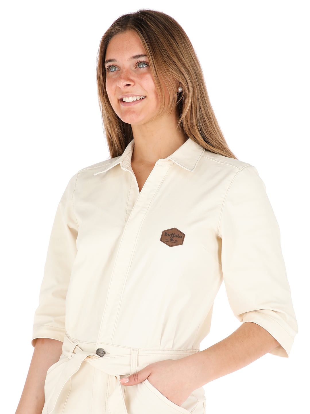 OVEROL MUJER BUFFALO BEIGE TUPUNGATU - 4