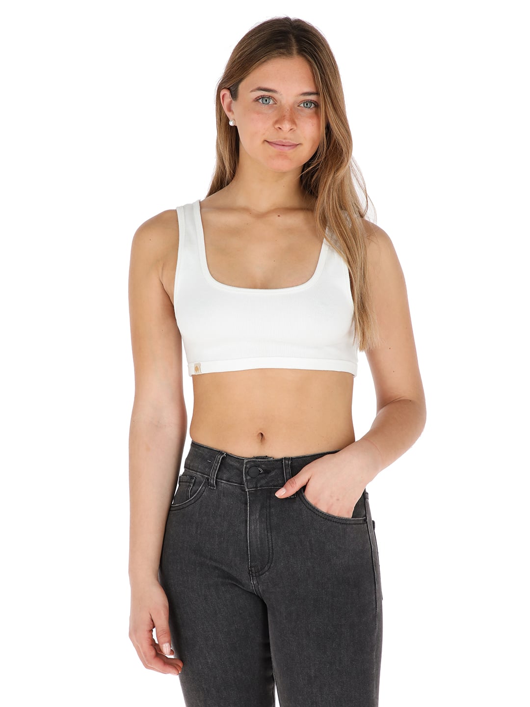 TOP ATA BLANCO MUJER - 1