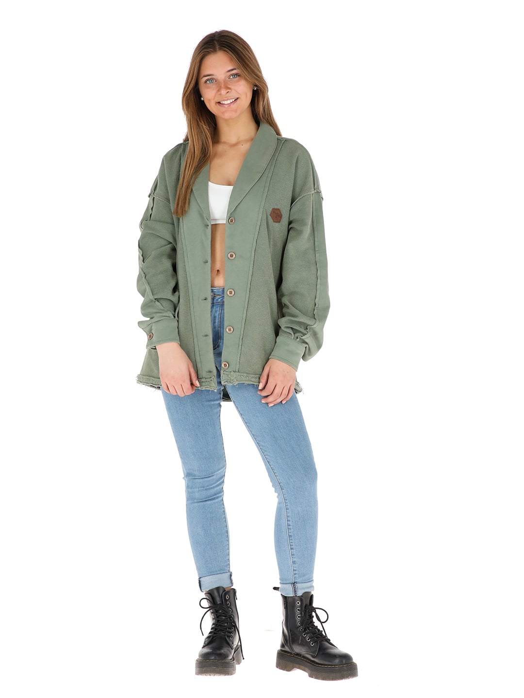 POLERON LASCAR VERDE MUJER - 2