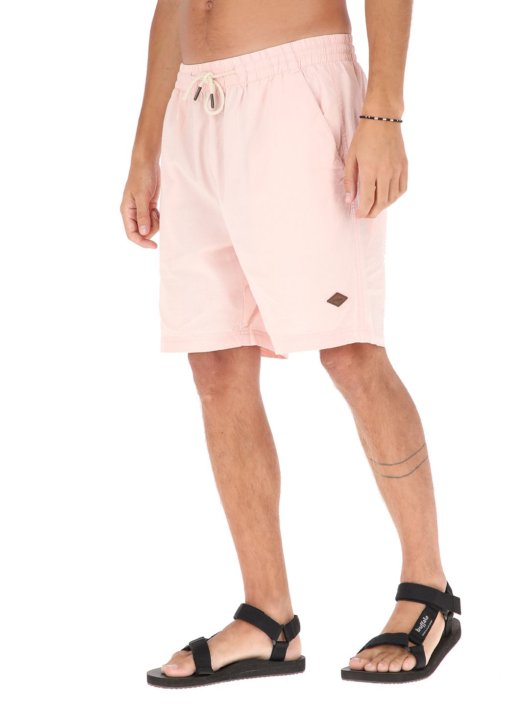 SHORT ALGODÓN HOMBRE BUFFALO ROSA LLAIMA - 1