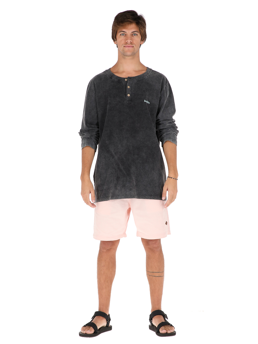 SHORT ALGODÓN HOMBRE BUFFALO ROSA LLAIMA - 2