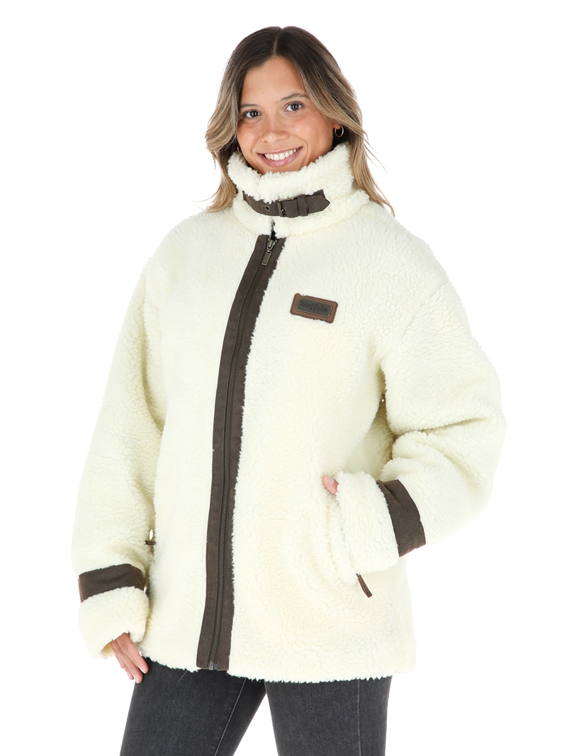 CHAQUETA PETRA CRUDO MUJER BUFFALO - 1