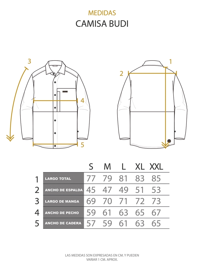 CAMISA BUDI GRIS OSCURO HOMBRE BUFFALO - 5