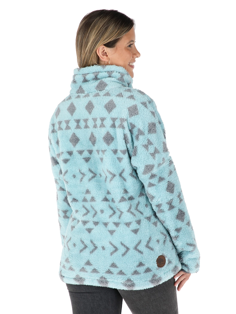 CHAQUETA NOMADA I2 PRINT CELESTE MUJER BUFFALO - 3