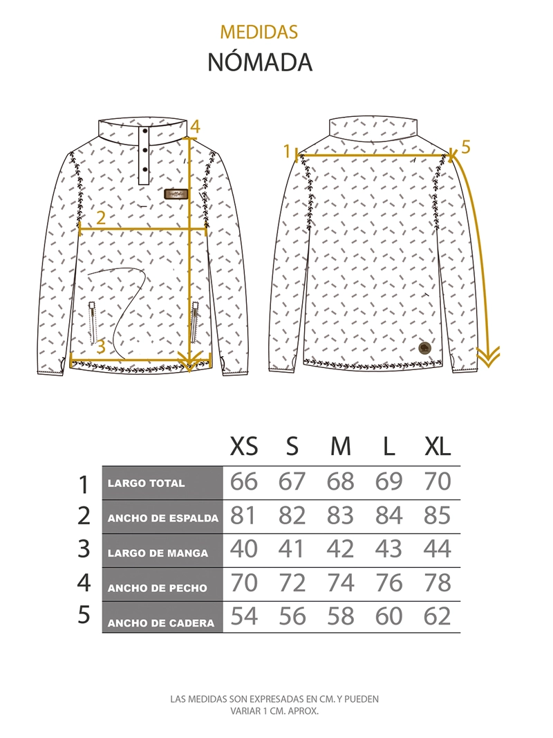 CHAQUETA NOMADA I2 PRINT CELESTE MUJER BUFFALO - 5