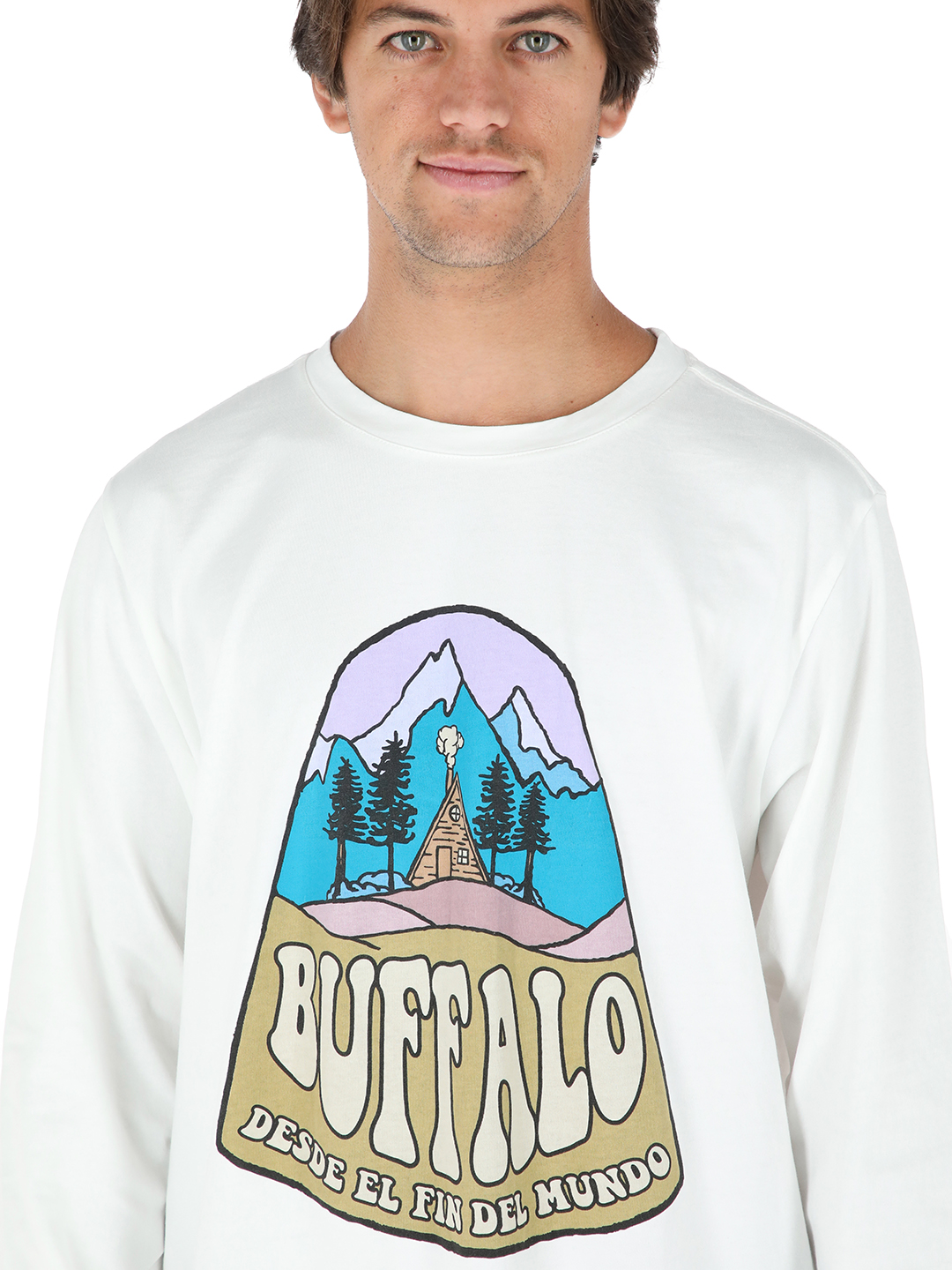 POLERA REFUGIO BLANCO HOMBRE BUFFALO - 4