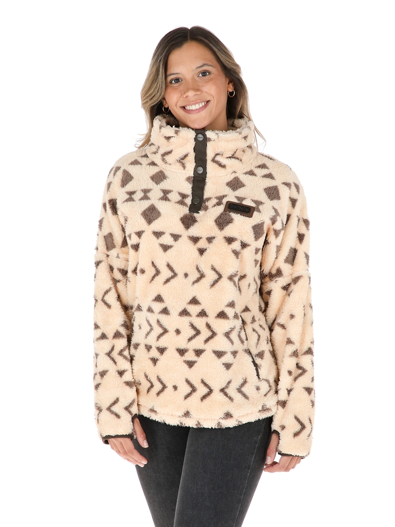 CHAQUETA NOMADA I2 PRINT BEIGE MUJER BUFFALO - 1