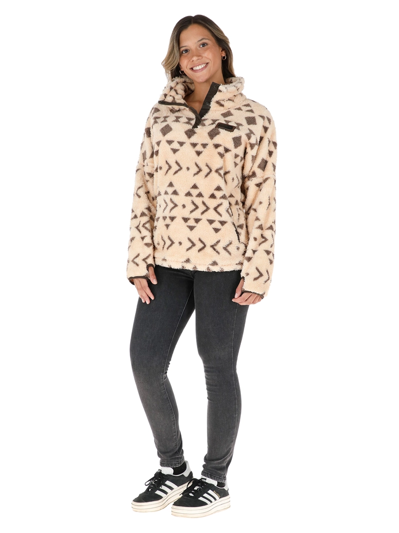 CHAQUETA NOMADA I2 PRINT BEIGE MUJER BUFFALO - 2