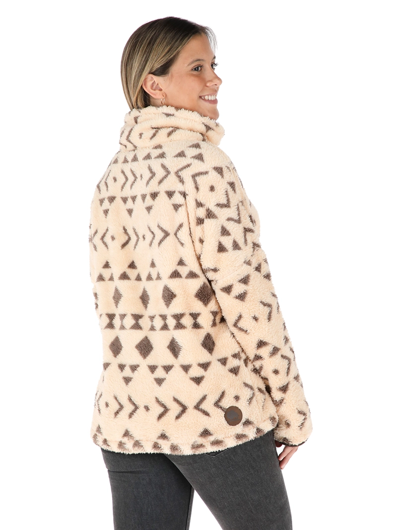 CHAQUETA NOMADA I2 PRINT BEIGE MUJER BUFFALO - 3