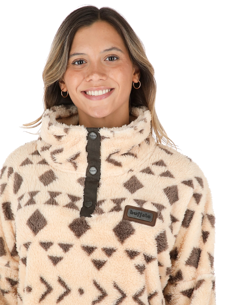 CHAQUETA NOMADA I2 PRINT BEIGE MUJER BUFFALO - 4