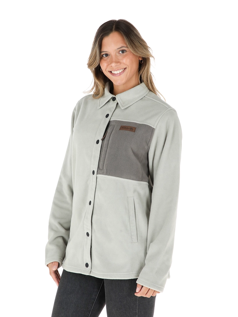CAMISA BUDI GRIS CLARO MUJER BUFFALO - 1