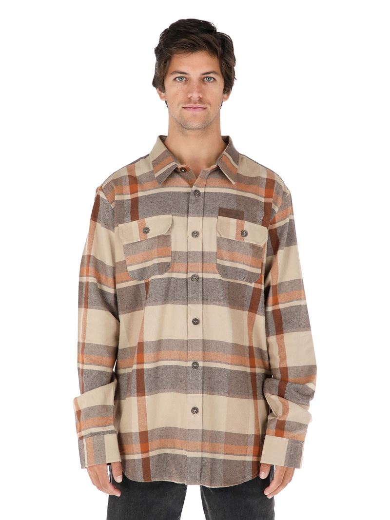 CAMISA CORTEZA CAFE HOMBRE BUFFALO - 1